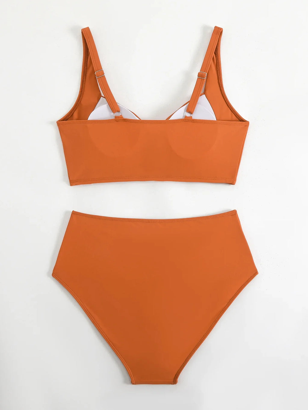 2026 Sexy Black Two Piece Swimsuit Women Solid Push Up Padded Bikini Set Beachwear Summer Swimwear High Cut Bathing Suit Biquini