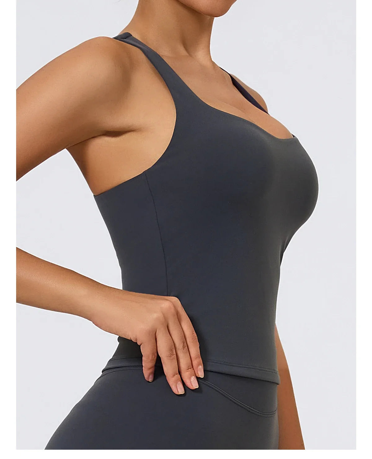 Hearuisavy Summer Woman Sports Vest I-Back Strap Design Gym Sportswear Breathable Quick Dry Fitness Tank Top Running Yoga Top