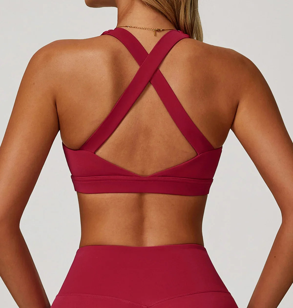 Hearuisavy Sports Bra Gym Underwear High Strength Shockproof Running Yoga Crop Top Breathable Pilates Push Up Fitness Tops Women