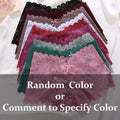 6PCS Women Lace Boxers Briefs Sexy Seamless Breathable Low Waist Female Underwear Solid Color Intimates High Elastic Lingerie