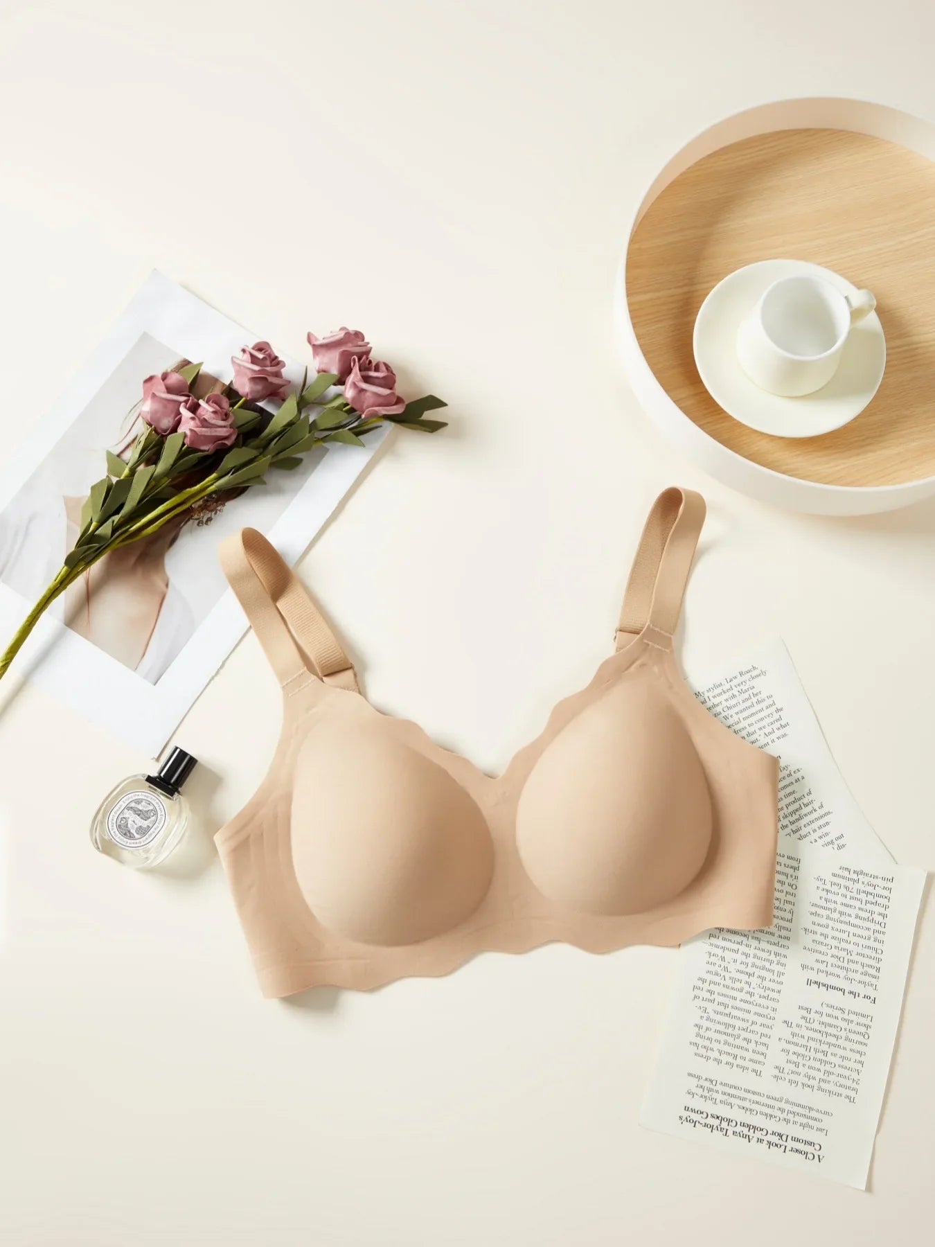 Women's Leopard Print Seamless Bra, Full Cup Thin Bra, Plus Size Underwear, Push-Up, Sexy, Comfortable Underwear