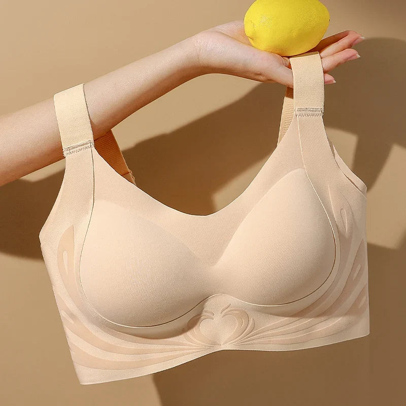 Sexy Lifting Seamless Underwear Women's Small Breasts Gathering No Steel Ring Bh Upper Holder Breast Adjustable Ladies Bra M-6XL