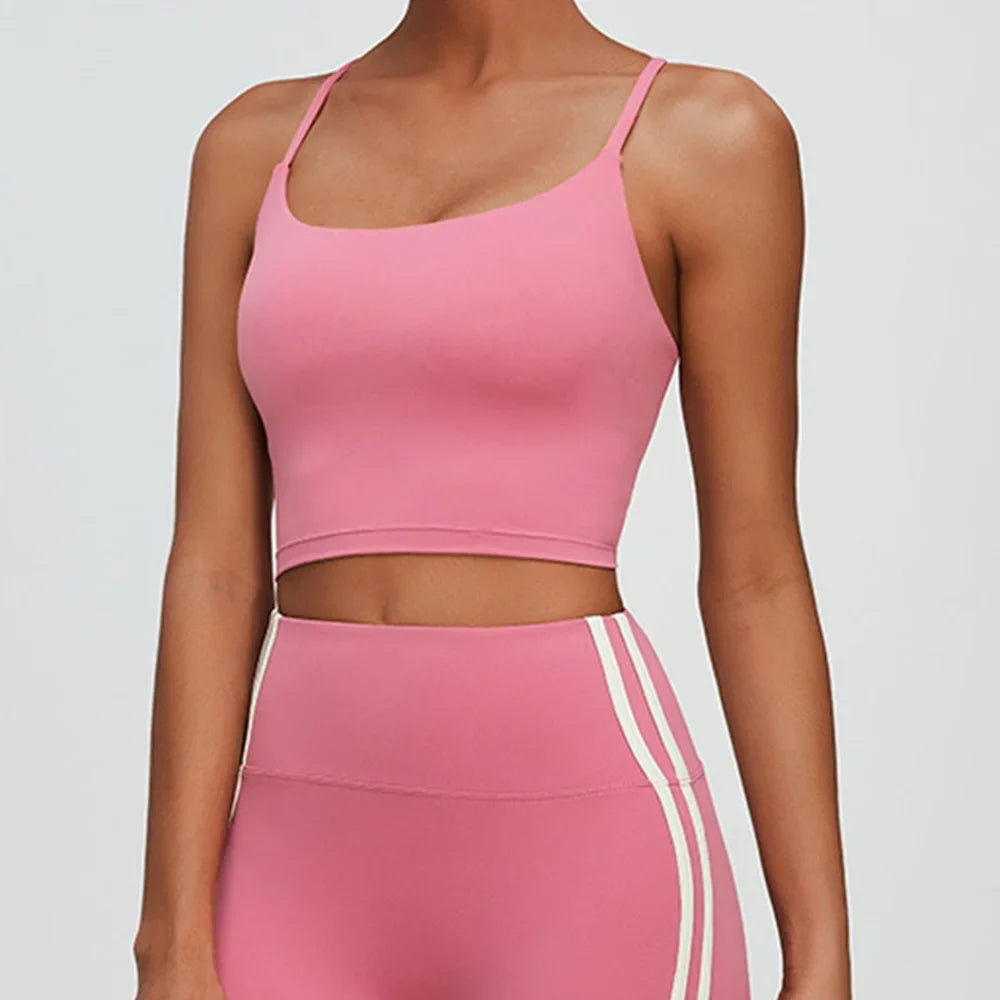 Women's Sports Underwear Cross Back Vest Yoga Bra Gym Training Clothes Sports Bra Women's Quick Drying Running and Fitness Top