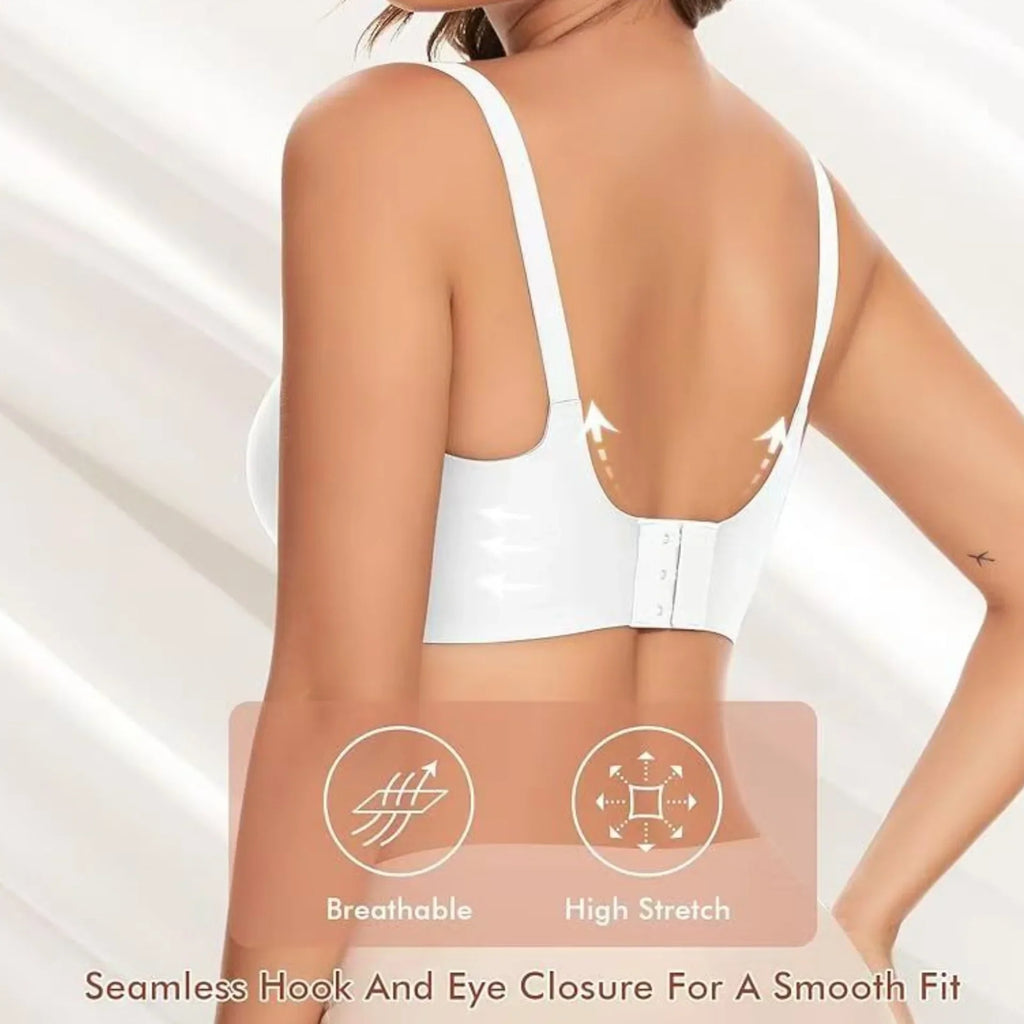 Women's Seamless Bra 3/4 Cup Thin Molded Cup Bra Thin Flattering Plus-size Soft Support Push-up and Comfortable Breathable Bra