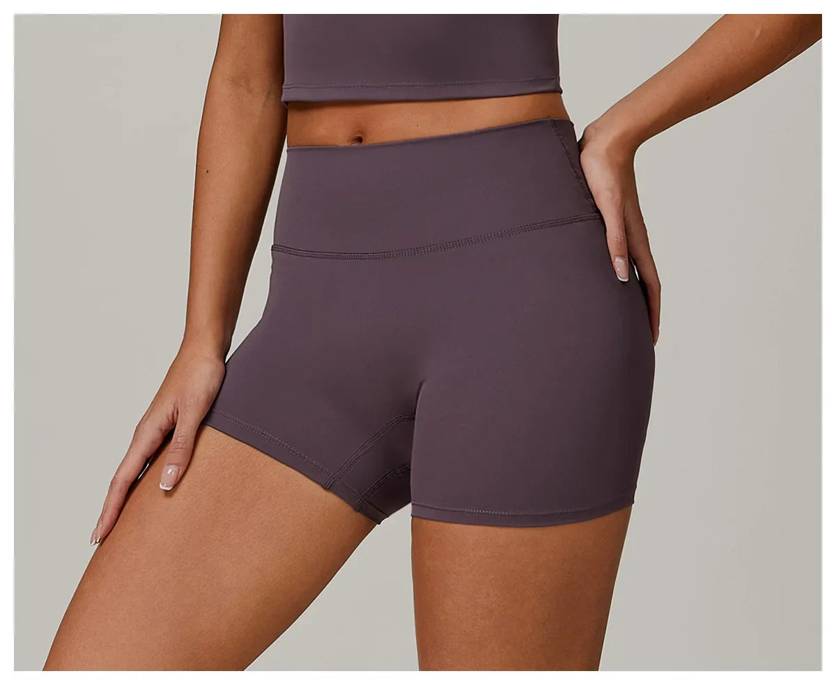Yoga Shorts Women Summer Fitness Shorts Running Cycling Shorts Breathable Sports Leggings High Waist Summer Workout Gym Shorts