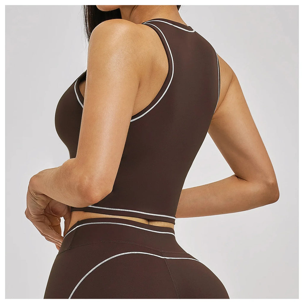 High Strength Sports Bra Anti-Sweat Fitness Top Women Yoga Bra Shockproof Crop Top Push Up Summer Sport Bra Gym Vest Workout Top