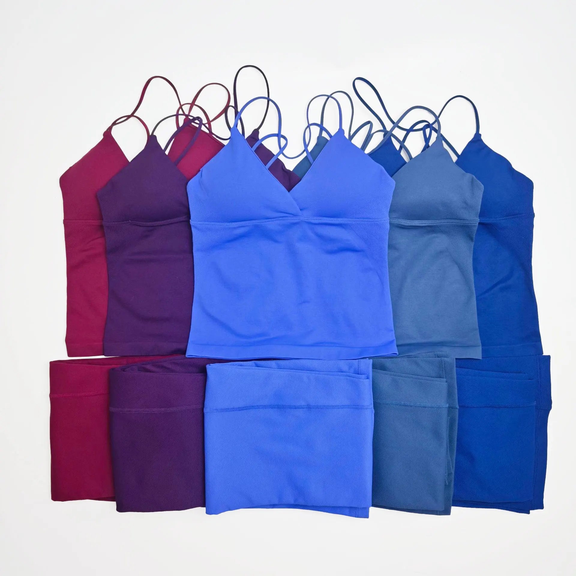 NCLAGEN Vision Twist Front Longline Top And Vision Flares 2 Piece Fitness Set Women Sportwear Gym Clothes Workout Running Suit