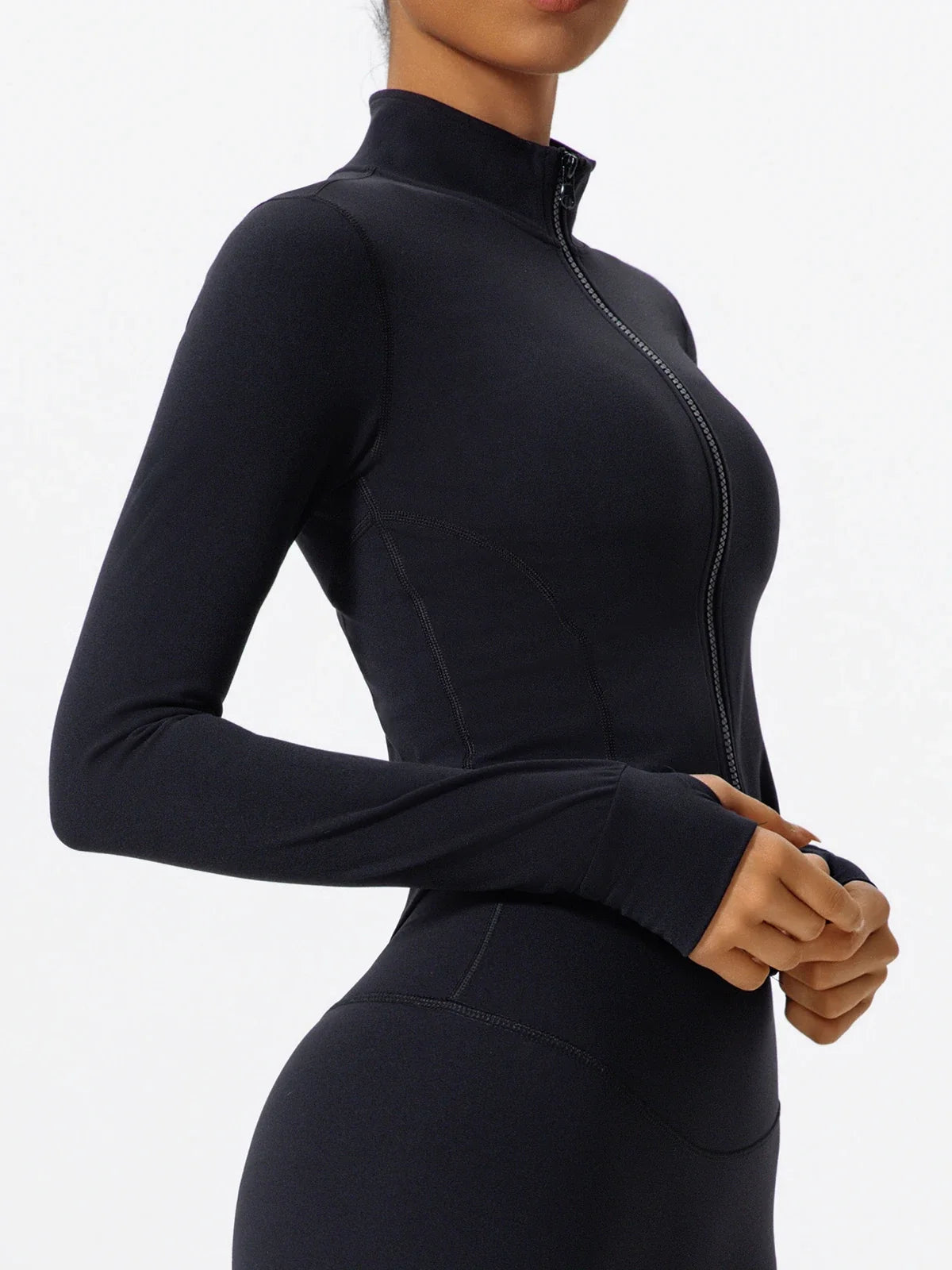 Hearuisavy Summer Ultra-Soft Fabrics Tight Sports Jackets Women Zipper Gym Yoga Clothes Female Quick-Dry Long Sleeve Sportswear