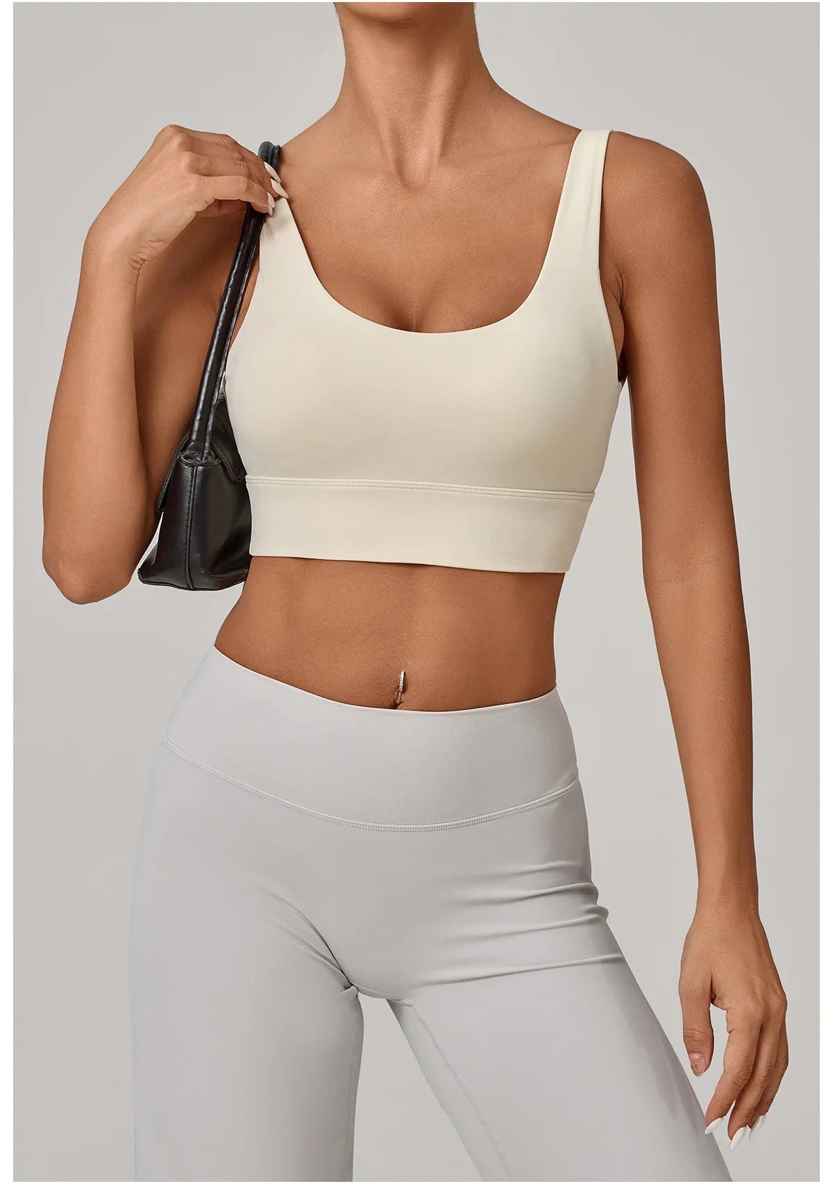 High Strength Yoga Bra Breathable Sports Bra Anti-Sweat Fitness Top Women Shockproof Crop Top Push Up Sport Bra Gym Workout Top