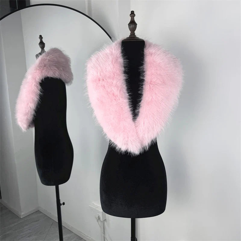 Trendix Black Knit Cardigan For Women Winter Detachable Faux Fur Collar Short Tops Street Slim Party Elegant Outerwear Top Femme