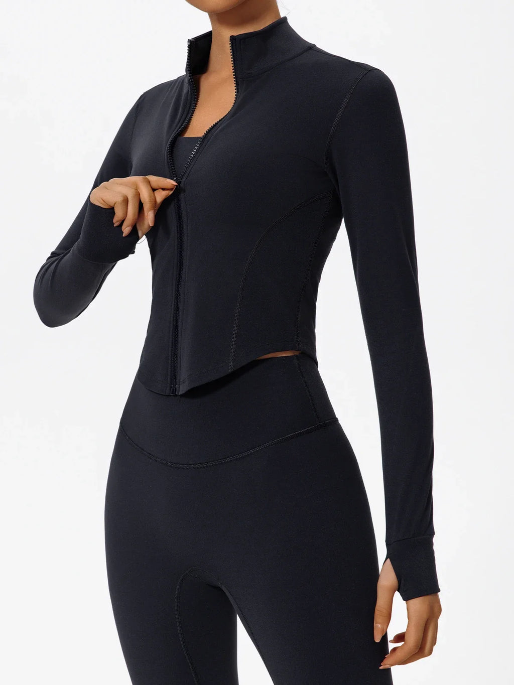 Hearuisavy Summer Ultra-Soft Fabrics Tight Sports Jackets Women Zipper Gym Yoga Clothes Female Quick-Dry Long Sleeve Sportswear
