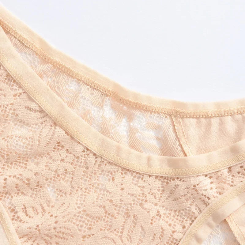 3Pcs/Set Women Sexy Lace Panties Lingerie Floral Sexy Low Waist Deep Color Thongs Ladies Underwear Fashion Soft Underpants S-XL