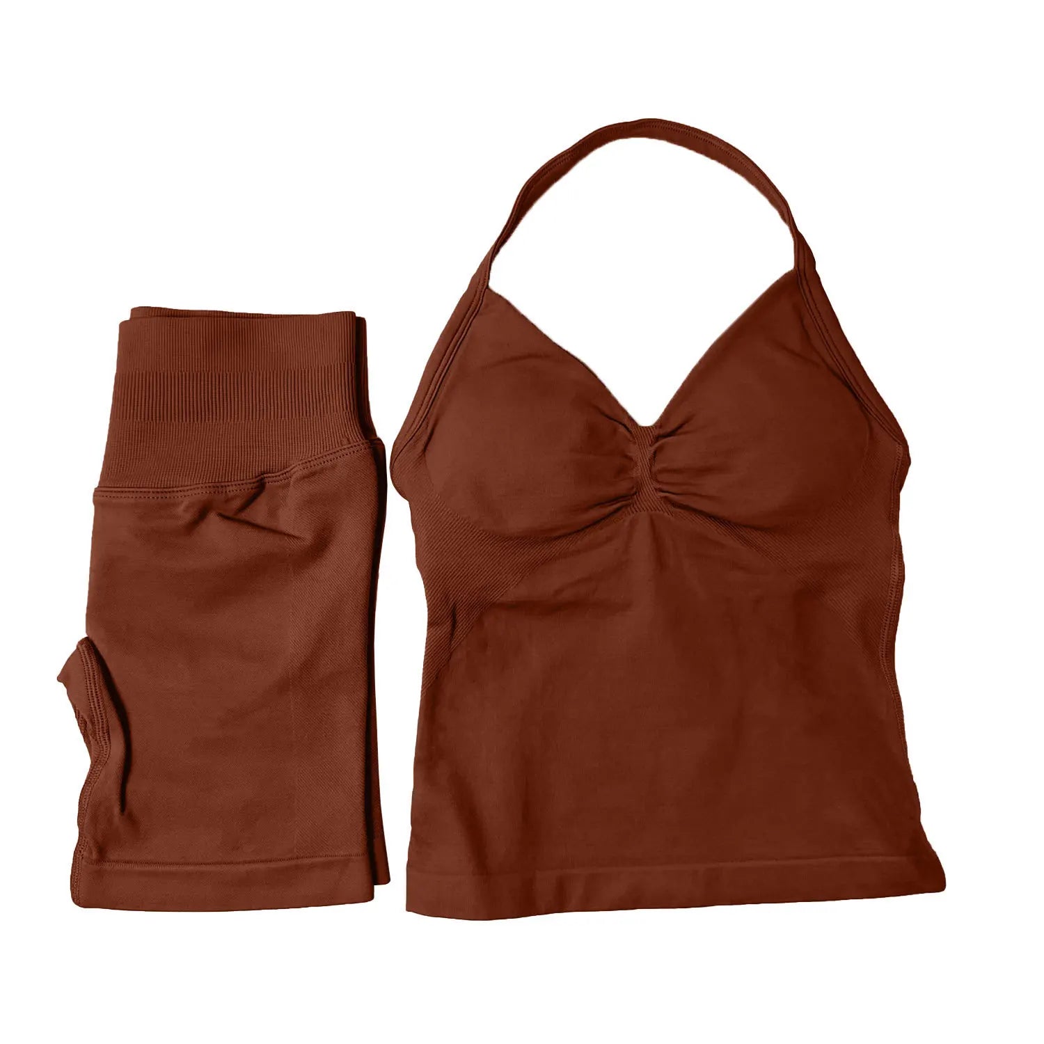 NCLAGEN Yoga Sets Women Gym Clothes ongline Strappy Top Shorts Activewear Sports 2 Piece Fitness Suit Running Workout Sportwear
