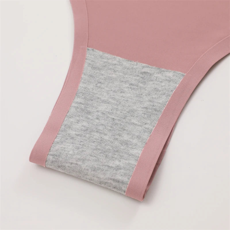 3PCS Seamless Ultra-thin Brazilian panties Maillard Panties Women Ice Silk Underwear Sexy Panty Low Waist G-string Female Solid