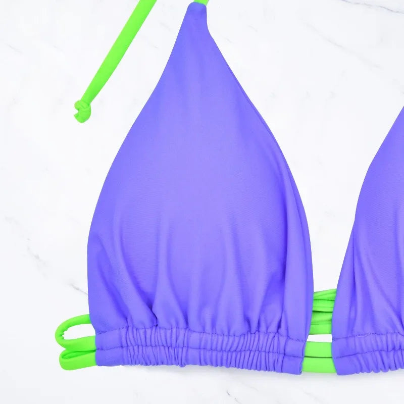 2026 Thong Bathing Suit Sexy Swimsuit Brazilian Bikini Triangle Top Swimwear Women Swimming Suit Bather Biquinis Beachwear