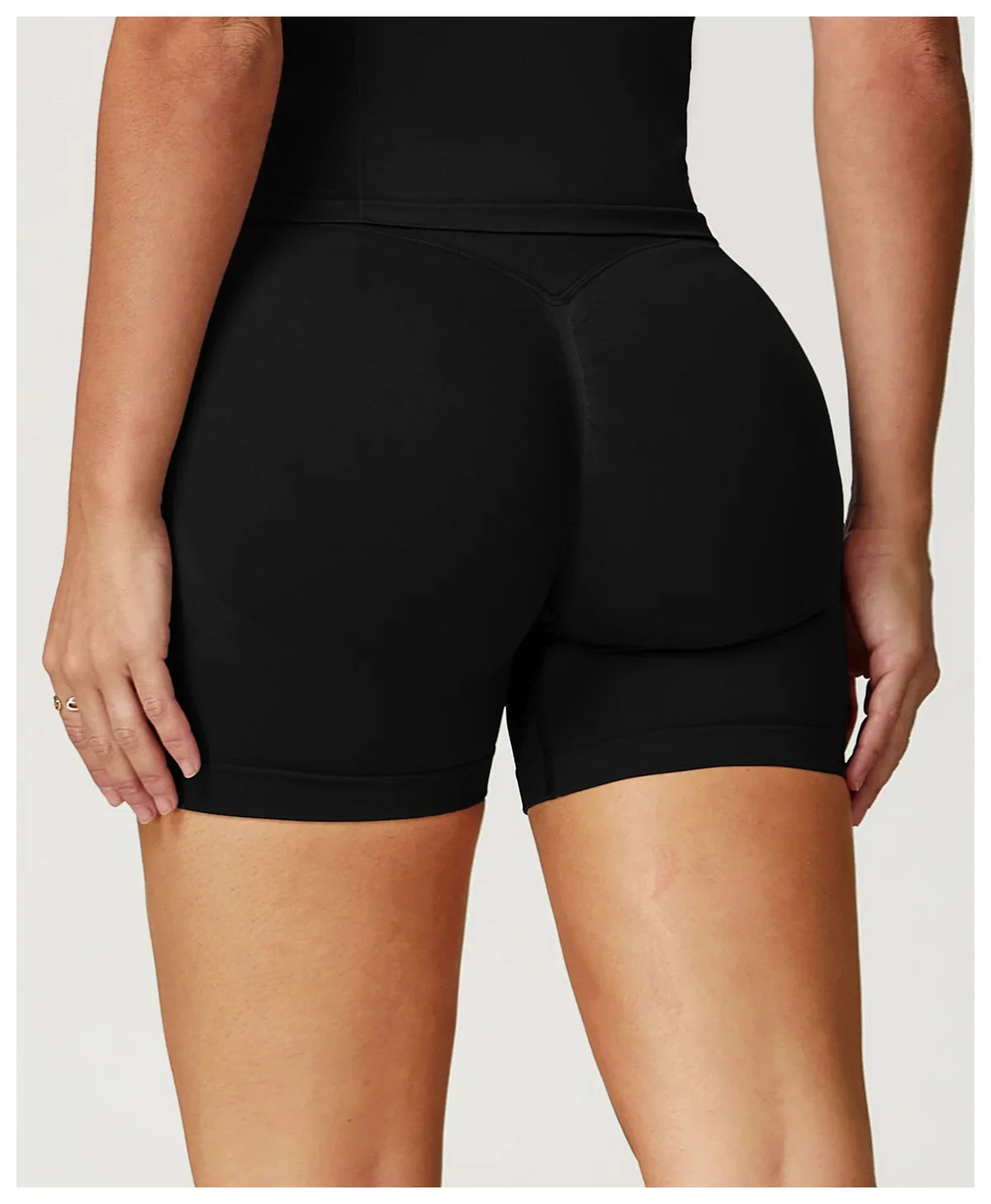 High Waist Shorts Seamless Yoga Shorts Workout Fitness Lift Peach Butt Fitness Tight Gym Running Body Shaper Pants Ribbed Shorts