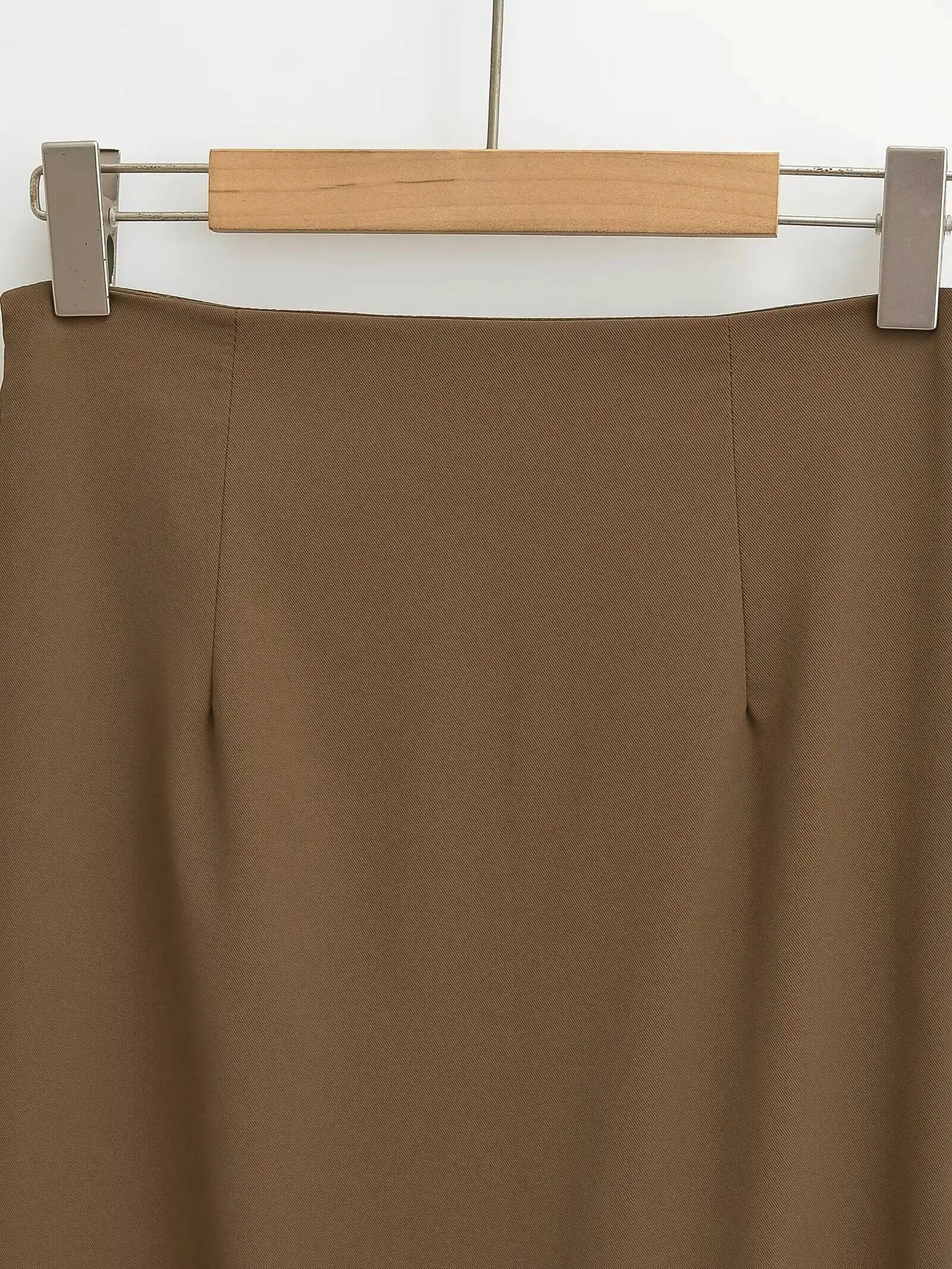 2026 New Pleated Side High Slit Half Length Skirt Women's Summer Spicy Girl Pure Desire Slim Wrap Hip Solid A-line Skirt 7MHN