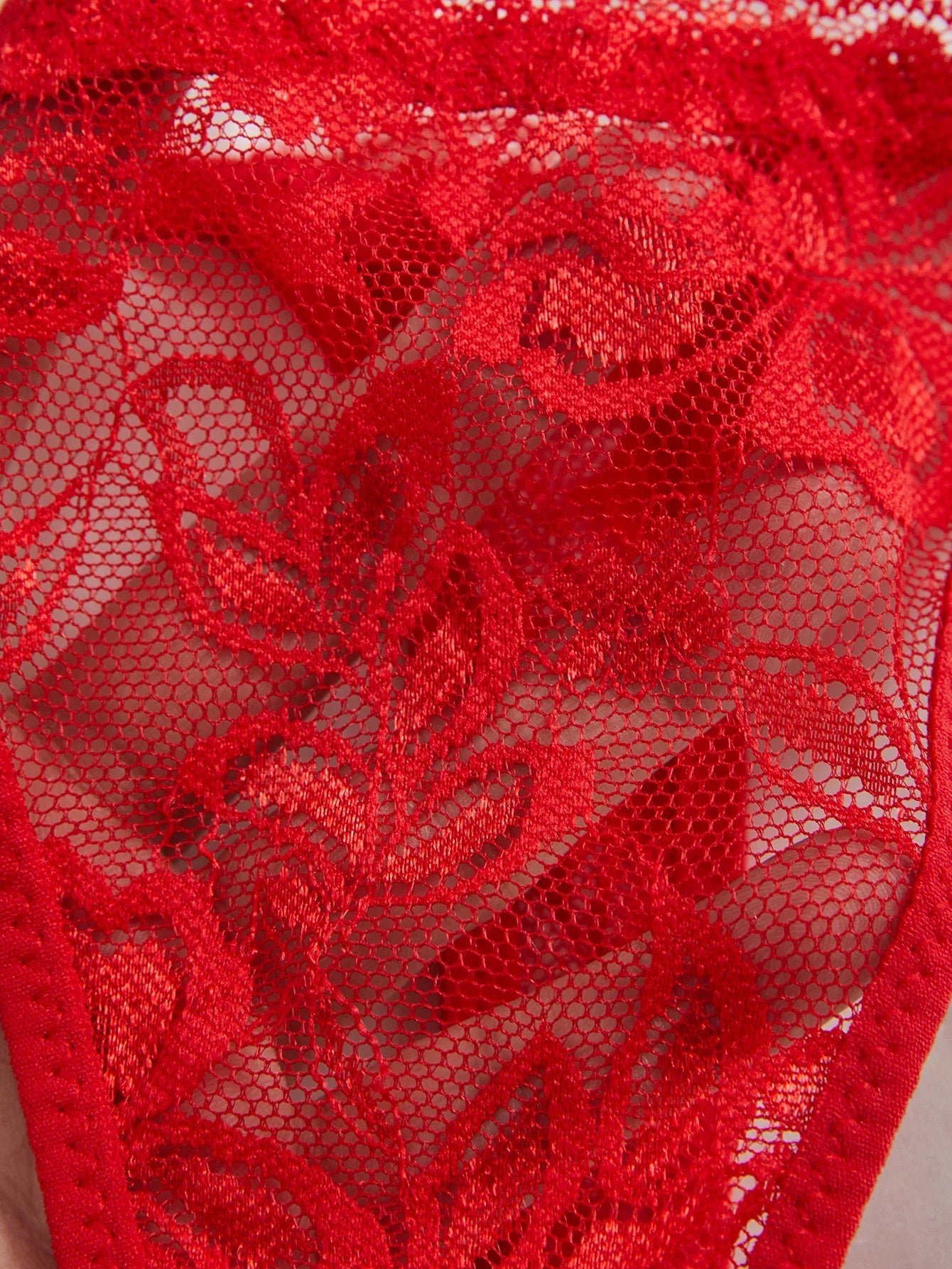 3-Pack Women's Sexy Lace Panties Underwear, Adjustable Strap Floral Lace Sheer Mesh Sexy Thong