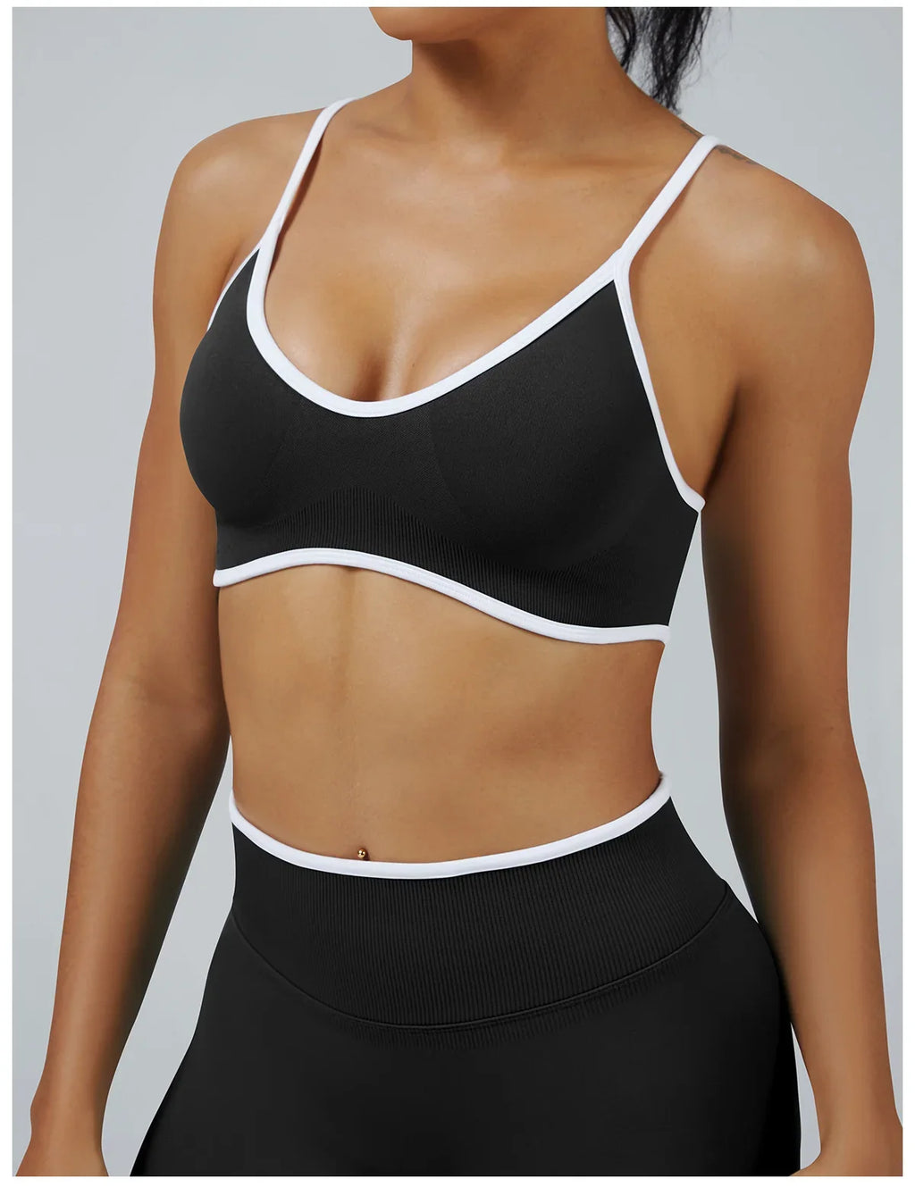High Strength Sports Bra Seamless Yoga Top Women Fitness Gym Active Wear Back Cross Workout Push-up Fitness Running Underwear