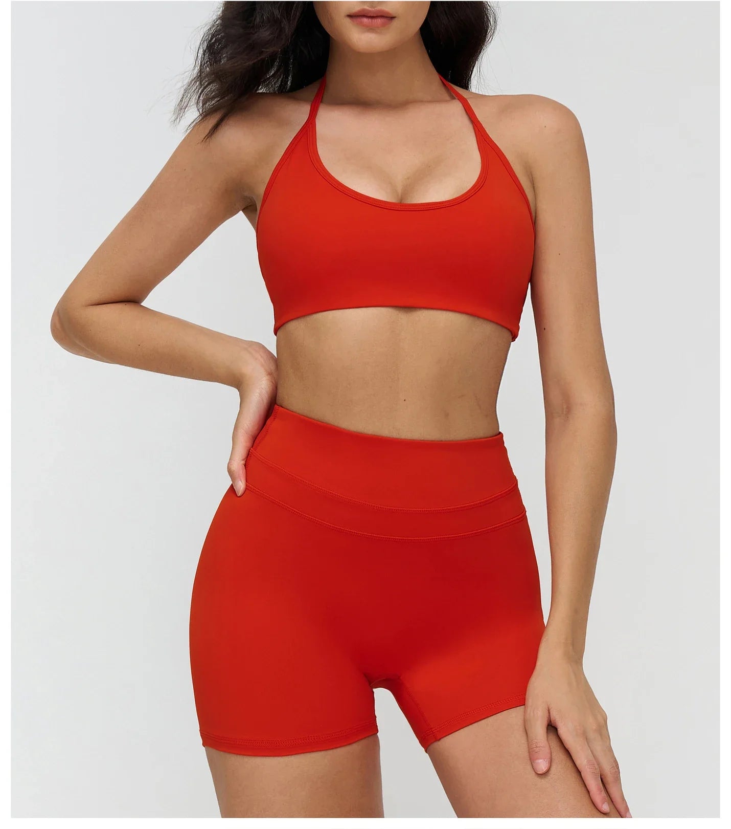 Sexy Gym Top Women Sports Bra Running Hanging Neck Yoga Bra Breathable Sports Underwear Women Fitness Push Up Workout Top Women