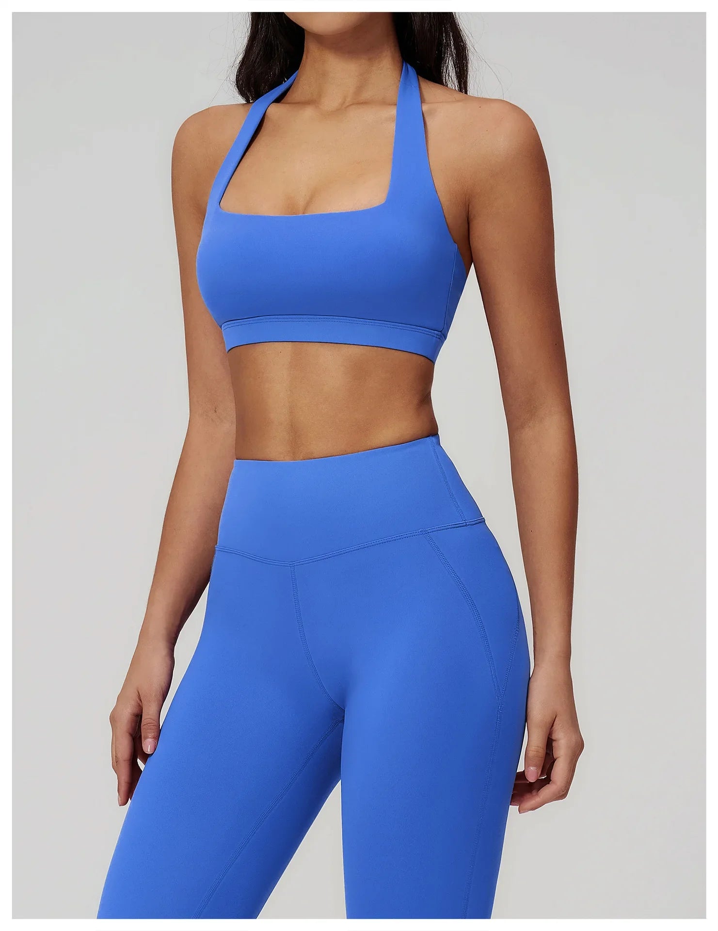 Summer Women Sports Bra Pilates Yoga Bra Hanging Neck Gym Underwear Running Fitness Shock Proof Breathable Quick-Dry Fitness Top