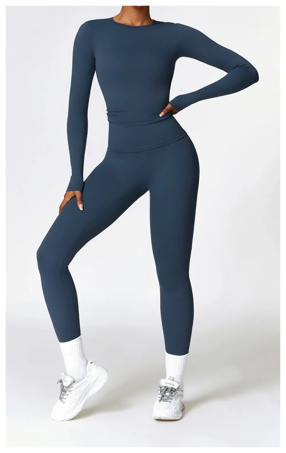 NCLAGEN Long Sleeve Workout Top Gym Pilates Clothes Women Active Wear Sports Shirt Elastic Fitness Yoga Clothing Running Shirts
