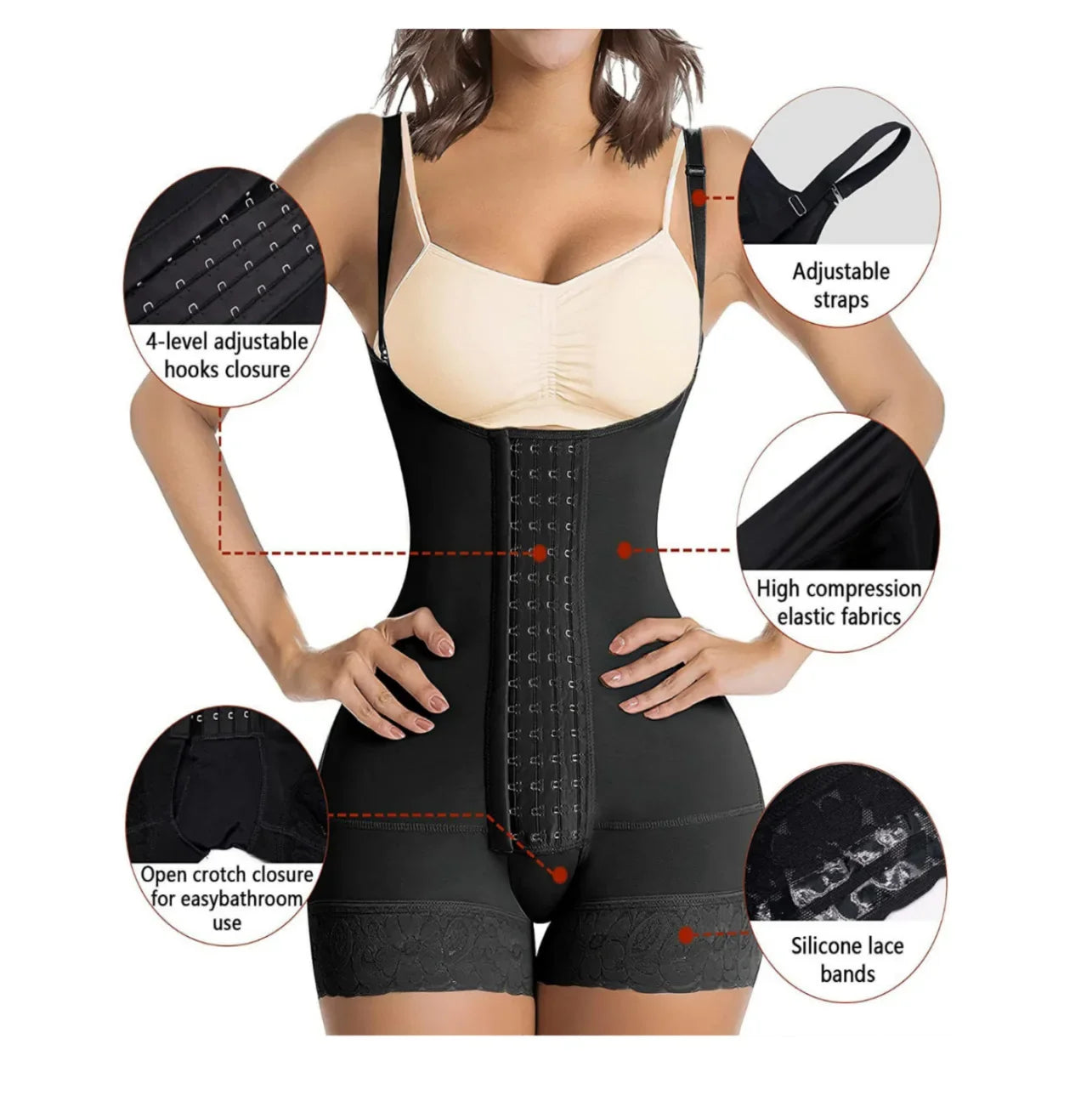 Women Tummy Control Body Slimming Postpartum Girdles Push Up Shaperwear Butt Lifter Bodysuits A Comfy Shaping Jumpsuit Shaper