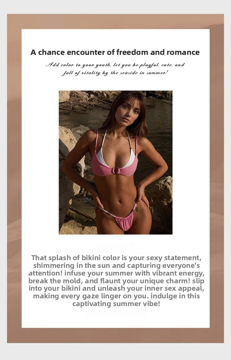 2026 Micro Bikinis Push Up Women Swimsuits Sexy Swimwear Brazilian Bikini Set Halter Biquini Patchwork Swimsuit Summer Beachwear