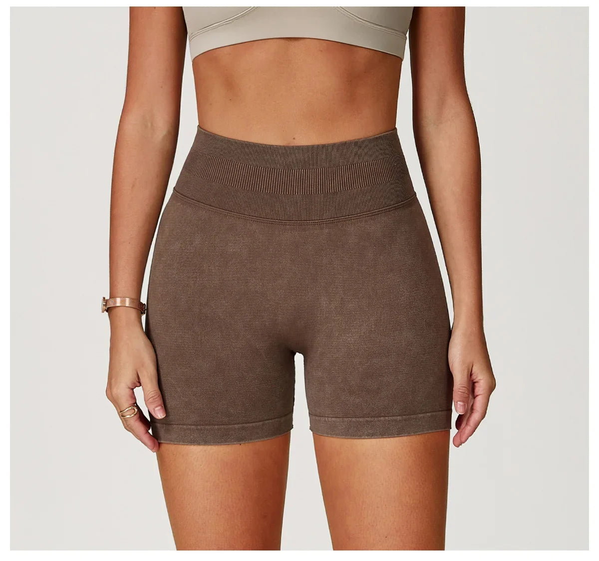 High Waist Yoga Shorts Women Sand Washed Yoga Shorts Workout Shorts Fitness Yoga Lift Butt Fitness Yoga Gym Running Short Pants