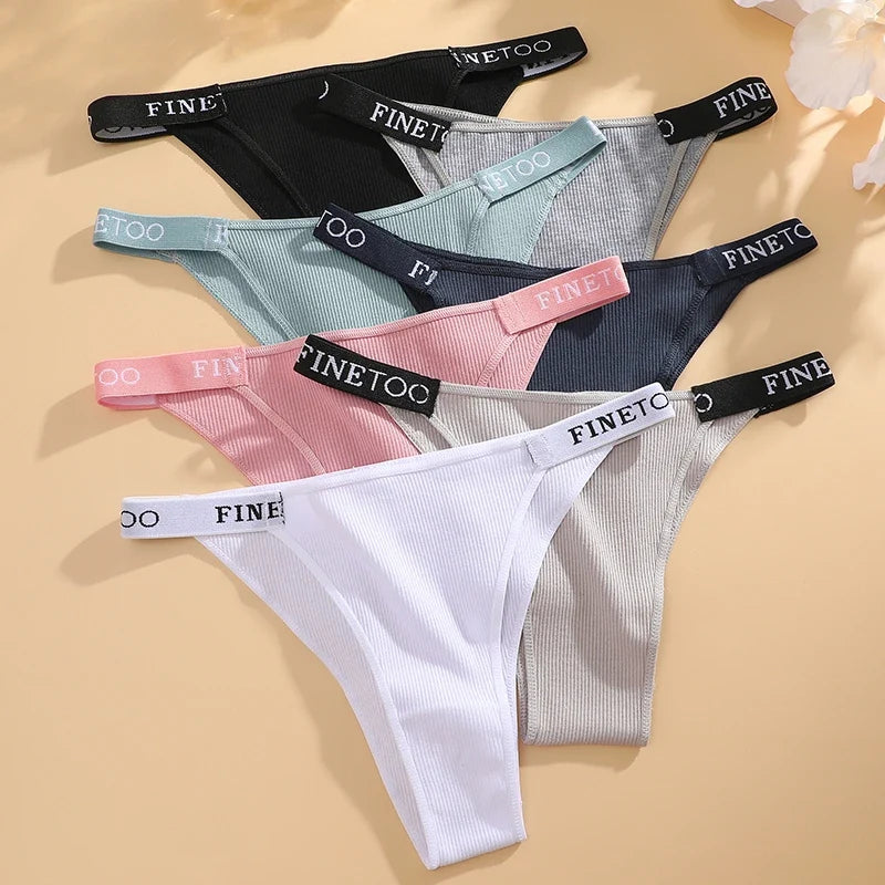 Women Cotton Maillard Brazilian Sexy Panties Breathable Low Waist Female Underwear Soft Solid Color Intimates High Elastic Linge