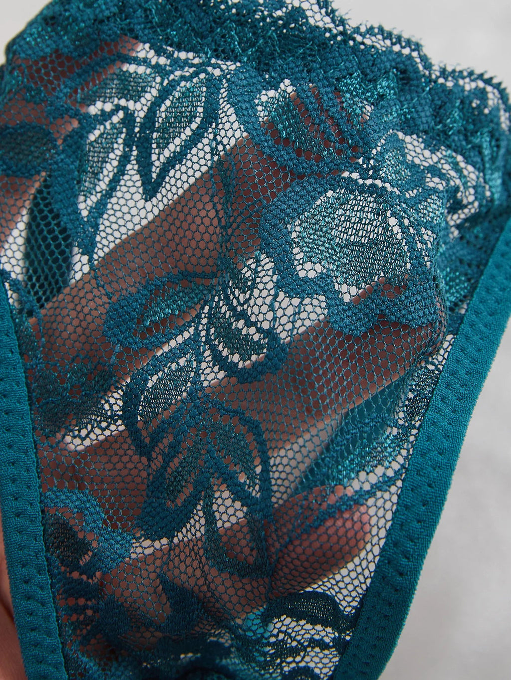 3-Pack Women's Sexy Lace Panties Underwear, Adjustable Strap Floral Lace Sheer Mesh Sexy Thong