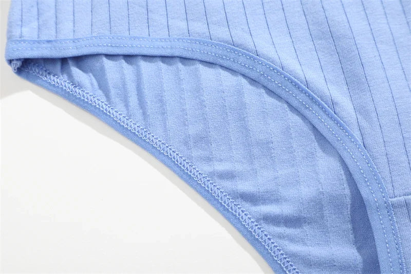 3PCS Women's Cotton Briefs Panties Female Sexy Low Waist Underwear M-XL Breathable Panty Girls Comfortable Intimates Lingerie