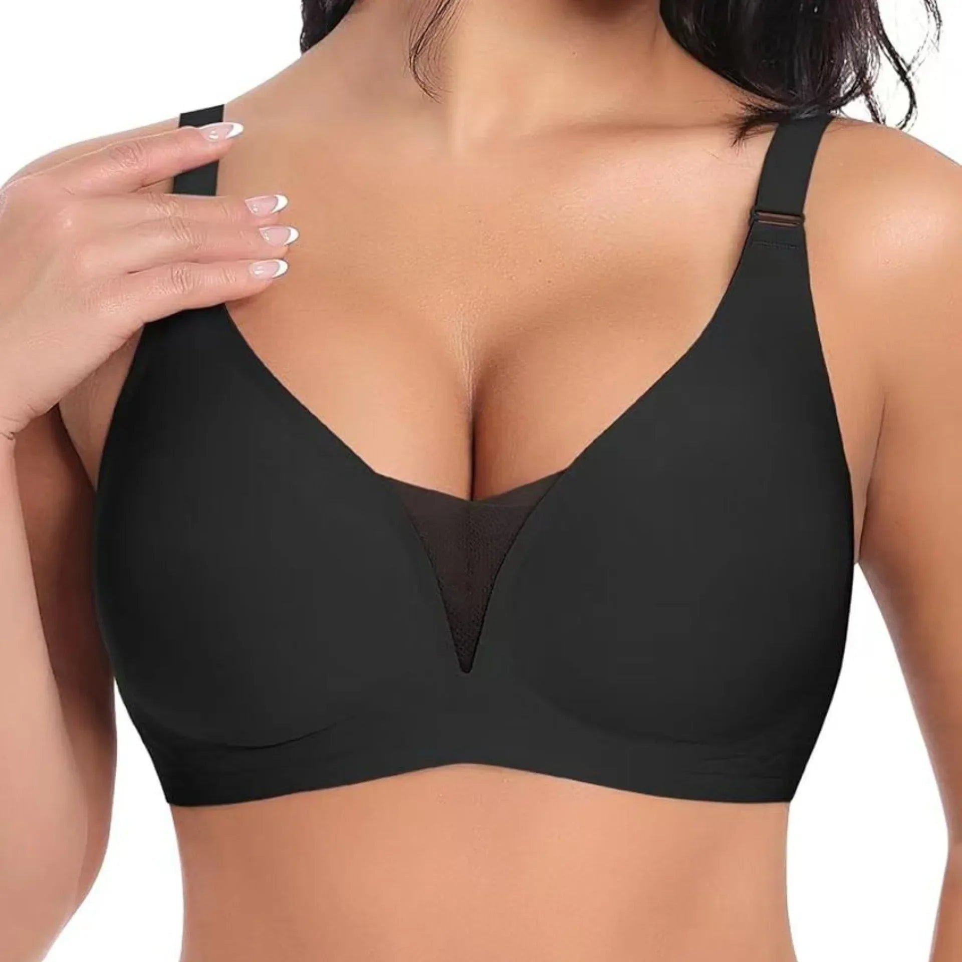 Women's Seamless Bra 3/4 Cup Thin Molded Cup Bra Thin Flattering Plus-size Soft Support Push-up and Comfortable Breathable Bra