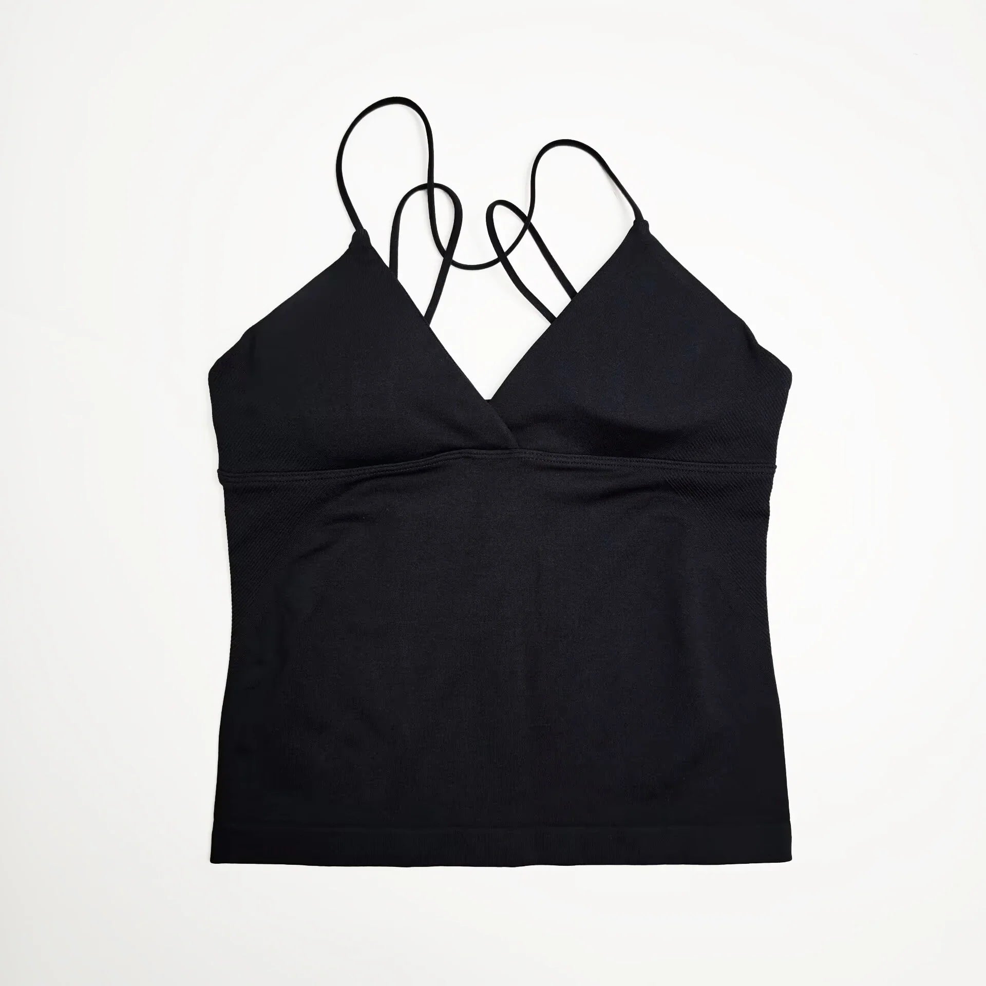 NCLAGEN Gym Yoga Tops Women Vision Twist Front Longline Top Quick Dry Thin Strap Workout Vest Push-up Pilates Fitness Tank