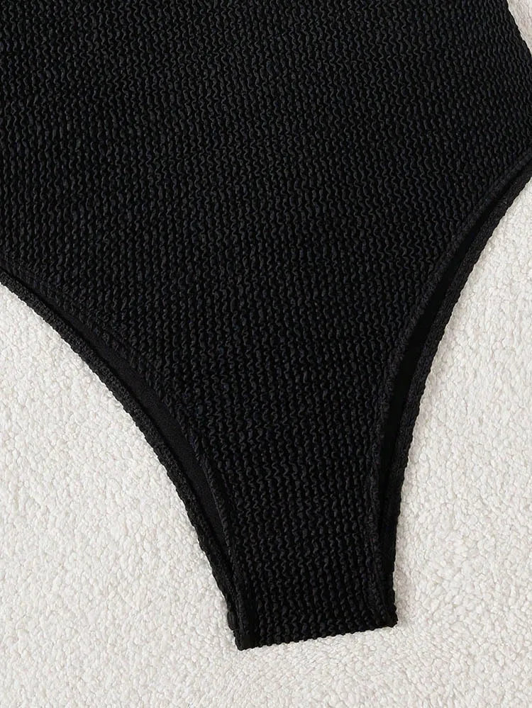 2026 New Black Sexy One Piece Swimsuits Closed Women Swimwear Push Up Swimming Wear Body Bathing Suits Beachwear Pool Bather