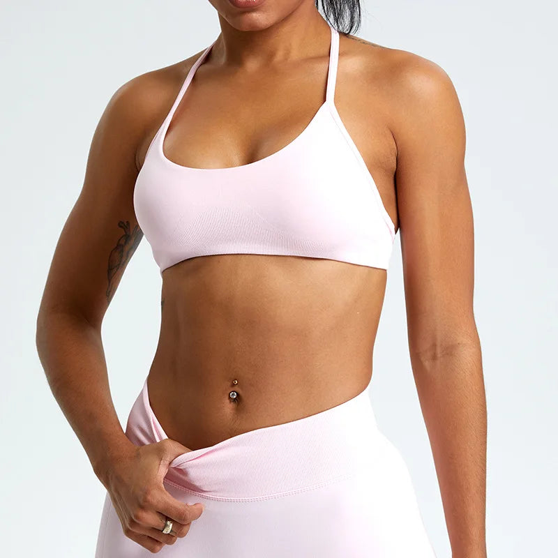 Women Sports Underwear High Support Sports Top Push Up Yoga Bra Gym Crop Top Fitness Workout Bra Running Brassiere Sportswear
