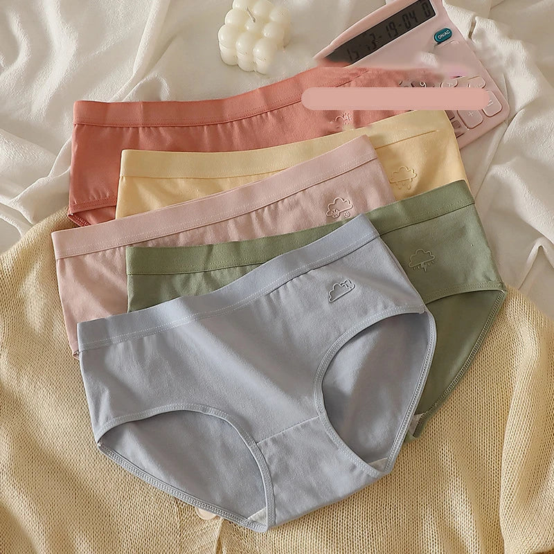 Women's Cotton Underwear Panty Cute Sexy Panties Female Seamless Underpants Solid Color Panty Intimates Women Lingerie S-XL