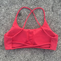 Solid Color Tight Comprehensive Training Women Fitness Bra Cross Back Yoga Underwear Gym Sport Top Hollow Back Push Up Chest Pad