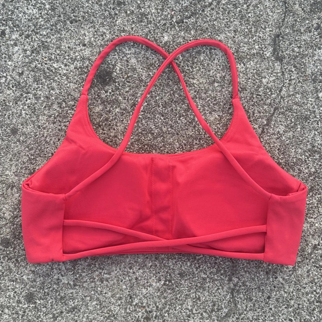 Solid Color Tight Comprehensive Training Women Fitness Bra Cross Back Yoga Underwear Gym Sport Top Hollow Back Push Up Chest Pad