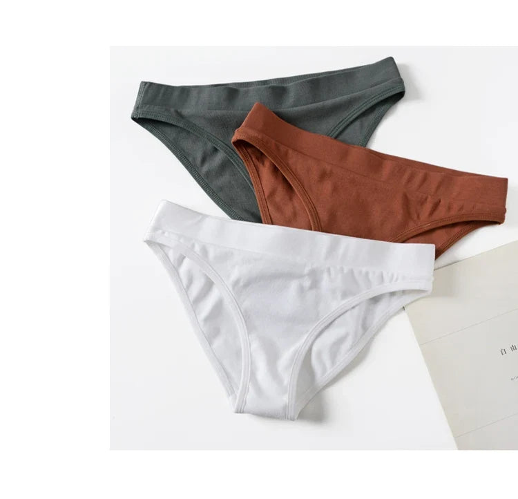 Sexy Thongs Seamless Women Panties Cotton G String Fashion Underwear Female Briefs Girls Lingerie Simple Sporty Style Size S-XL