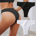 2PCS/Set Seamless Panties Women Sexy Low Waist Brazilian Pant Female Solid Color Breathable Underwear Lady Soft Intimat Lingerie