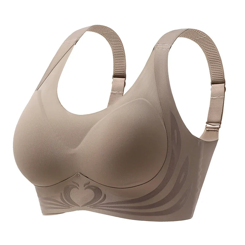 Sexy Lifting Seamless Underwear Women's Small Breasts Gathering No Steel Ring Bh Upper Holder Breast Adjustable Ladies Bra M-6XL