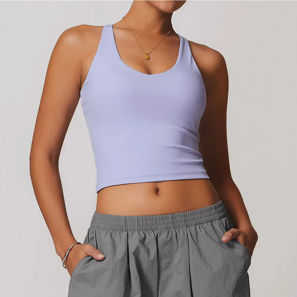 mikeyoga Breathable Sports Bra Fitness Top Women Underwear Yoga Bra Shockproof Crop Top Push Up Vest Sport Bra Gym Workout Top