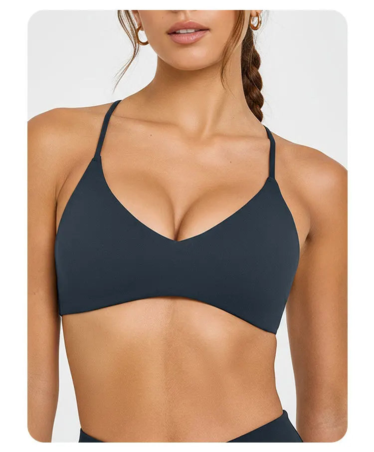 NCLAGEN Easy Lift Ultra Minimal Bralette Sport Bra High Support Women Gym Clothes Fitness Underwear Pilates Workout Yoga Top