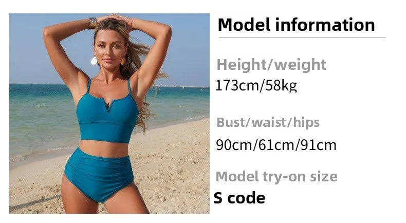 2026 New Black Women's Bikini Sexy Blue Two-Piece Swimwear High Elasticity Quick Dry Nylon Fabric with Chest Pad Orange Swimsuit