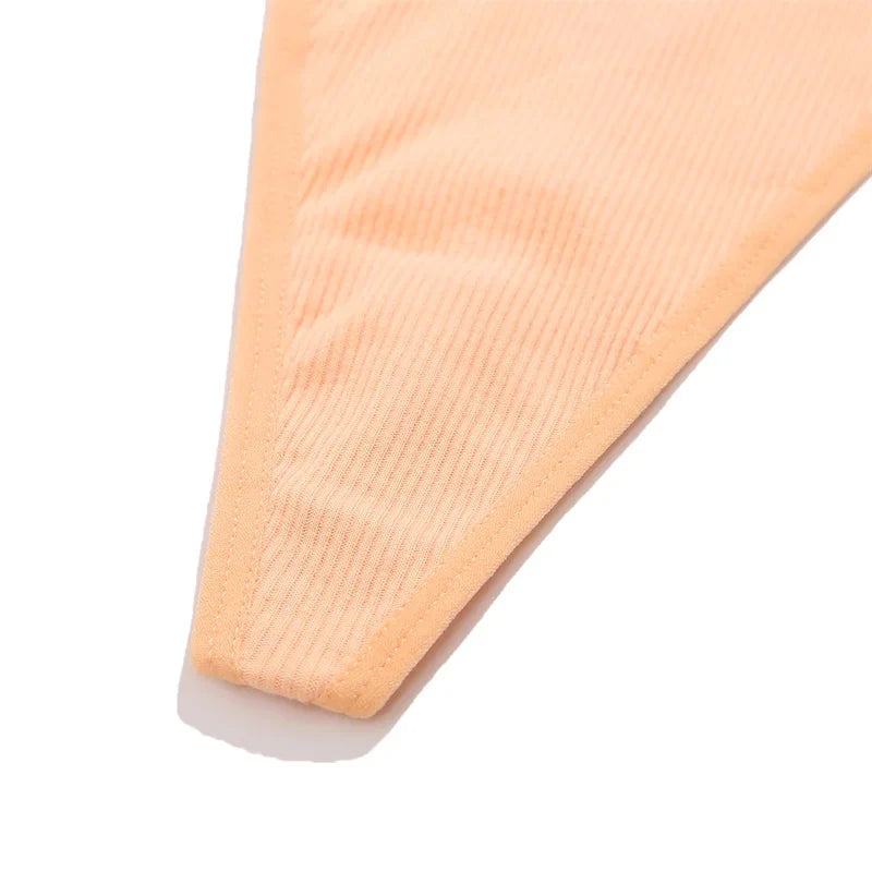 S-XL Cotton Thongs Women Sexy Low Waist T-Back Underwear Ladies Bikini Panties Comfortable Cotton Underwear G-string Lingerie