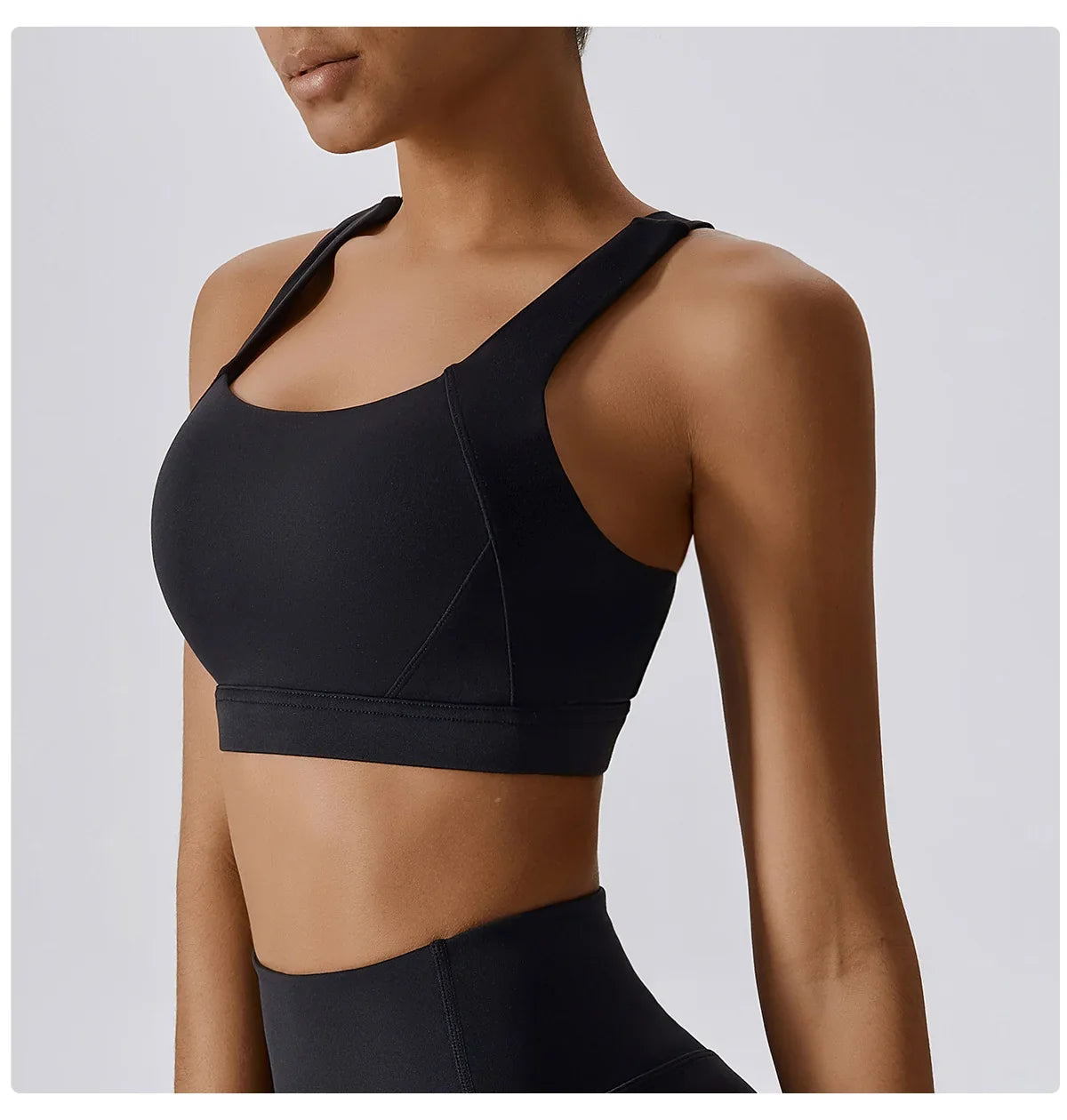 Crossed Shoulder Strap Yoga Bra Chest Pad Running Sports Bra Gym Top Women Stretch Pull Up Underwear Women Vest Fitness Tank Top
