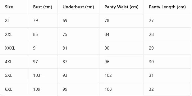 Plus Size Women's Underwear Set Thin Cup Push up Bra with Underwire Side Support Comfortable Stretchy Panties