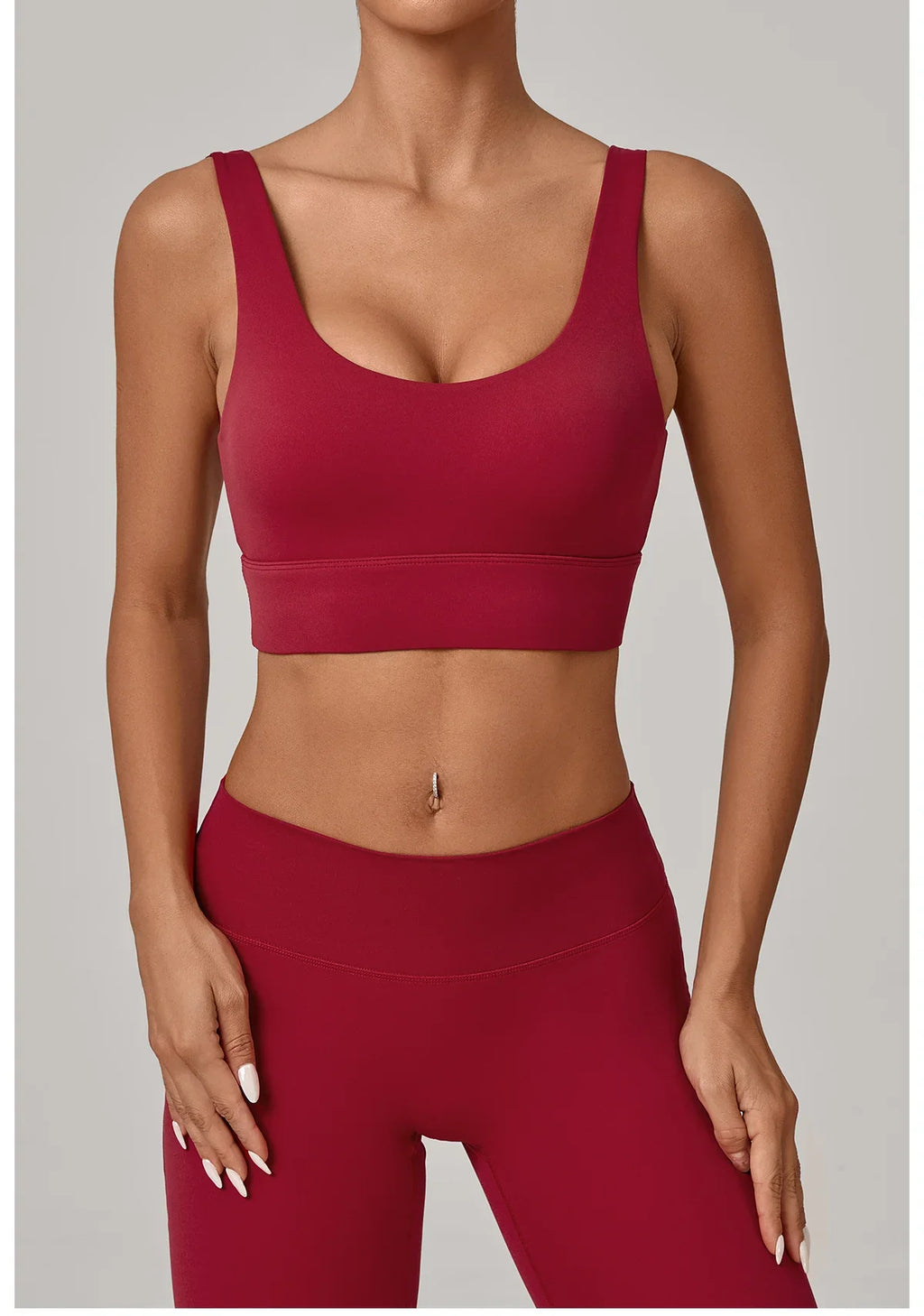High Strength Yoga Bra Breathable Sports Bra Anti-Sweat Fitness Top Women Shockproof Crop Top Push Up Sport Bra Gym Workout Top