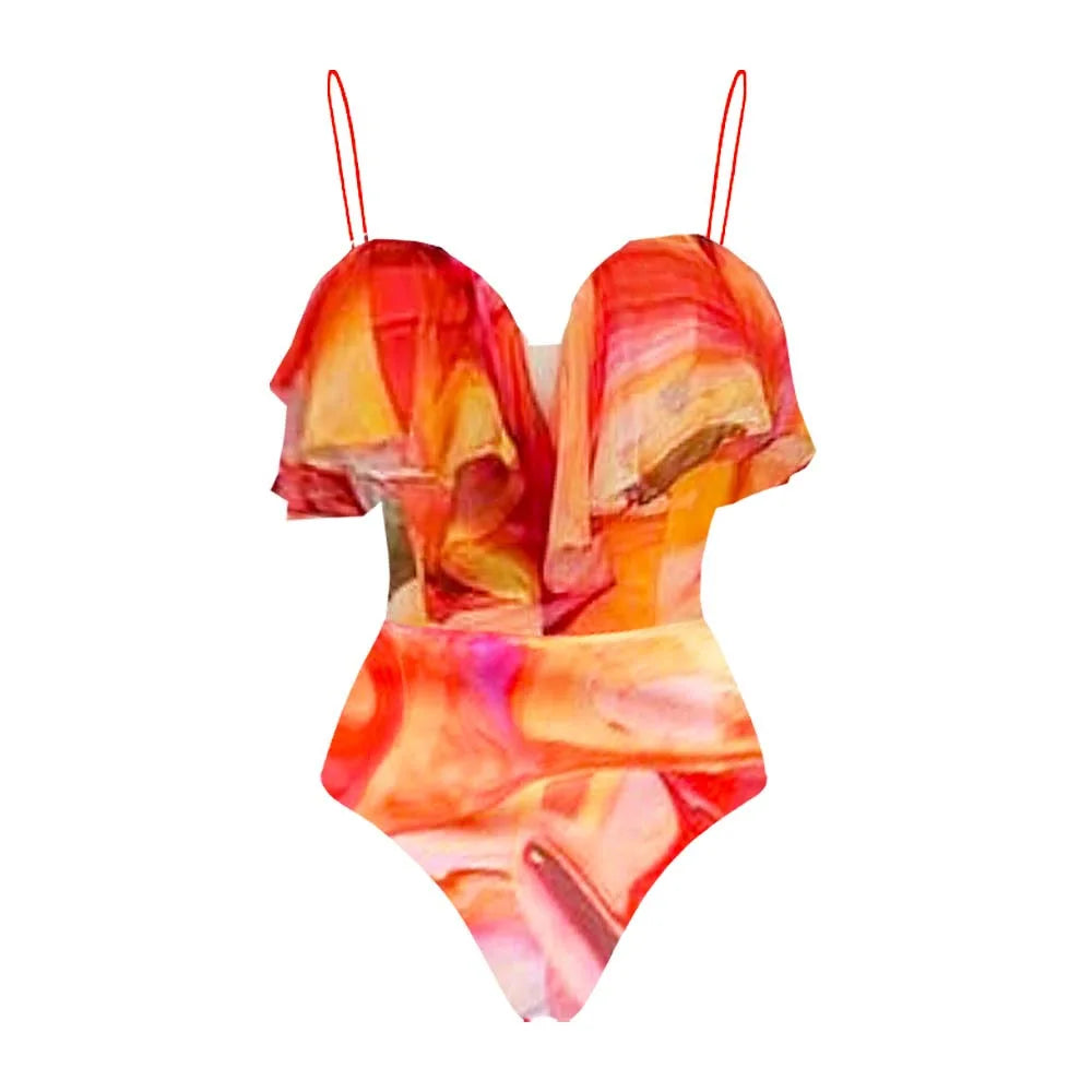 Floral 2Pcs Sexy Swimsuit 2026 Bandeau Biquini Women Bikini Push Up  Swimwear Female Swim Suits Cover Up Bathingsuit Beachwear